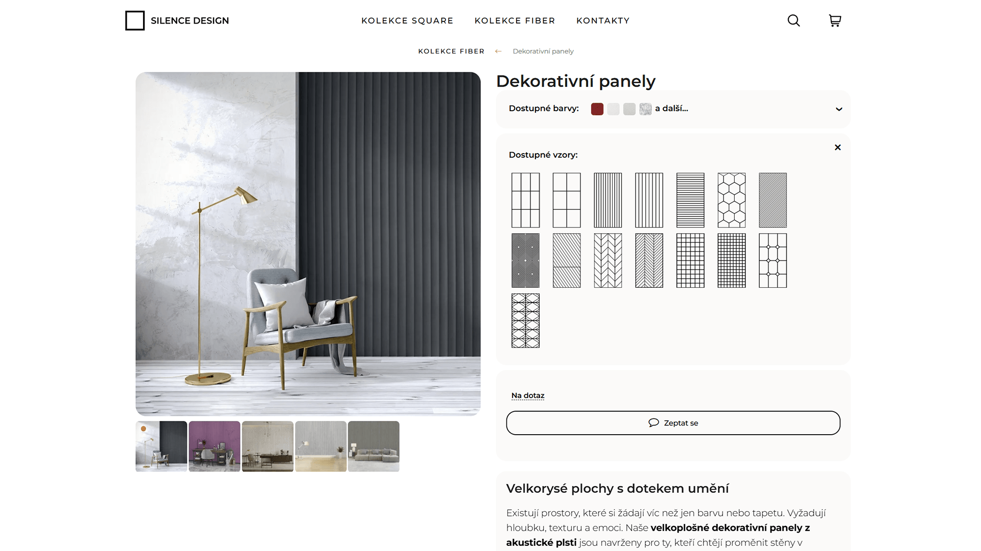 Webdesign - Silence design detail